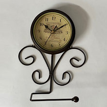 Часы настенные с держателем для полотенец 1998