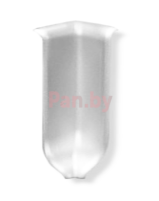 Угол внутренний для плинтуса ПВХ OHZ PA60 (для алюминиевого плинтуса) - фото 1 - id-p127367664