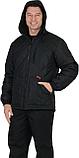 Куртка СИРИУС-ПРАГА-Люкс удлиненная с капюшоном, черный, фото 4