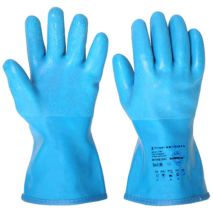 Перчатки утепленные "ВИНТЕРЛЕ ЛЮКС" р. 8,9,10 (ПВХ,NBR, акриловый утеплитель, длина 30 см), фото 2