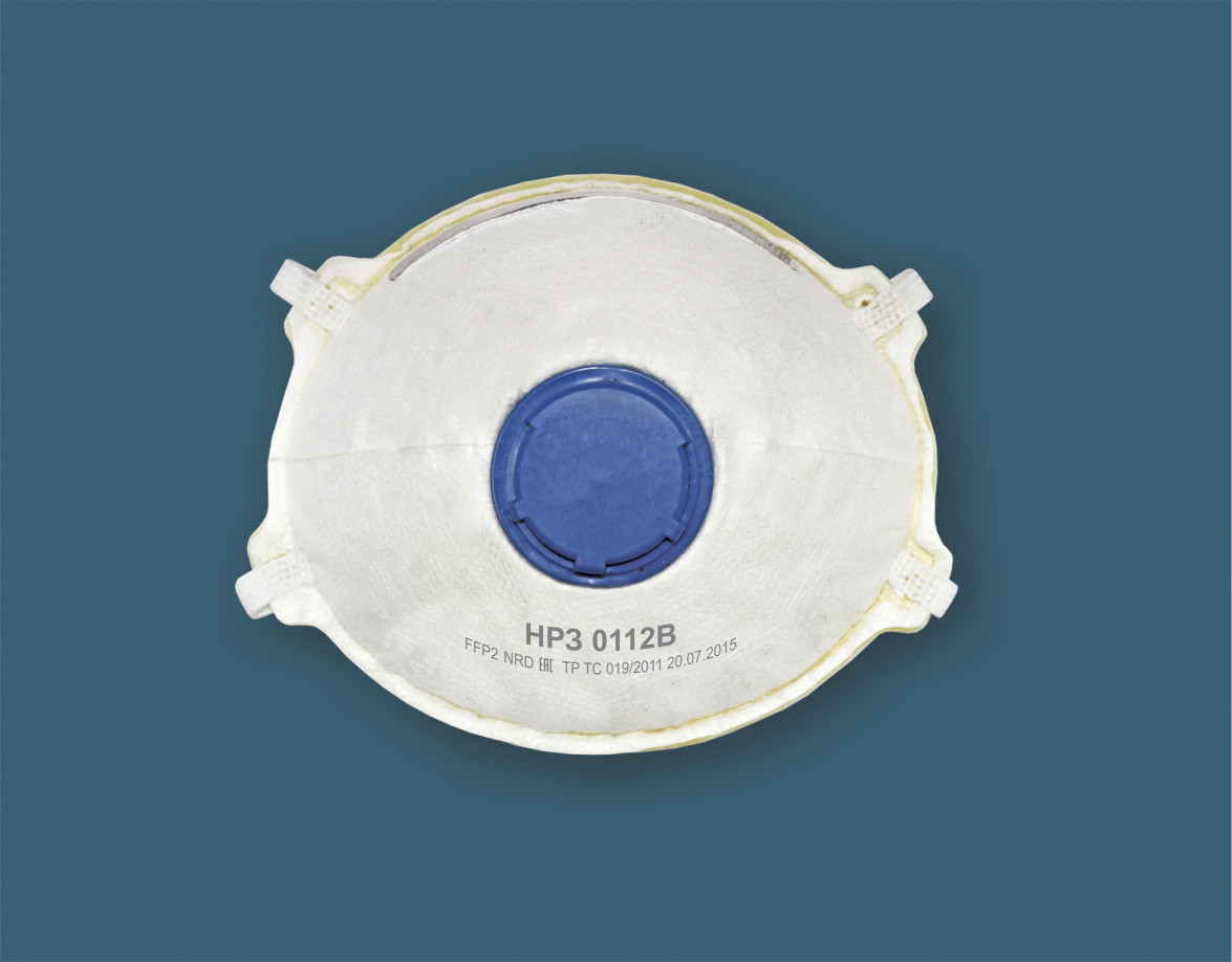 Респиратор "НРЗ-0112В" NR D, FFP2, с клапаном, 12 ПДК, формованная (х300)