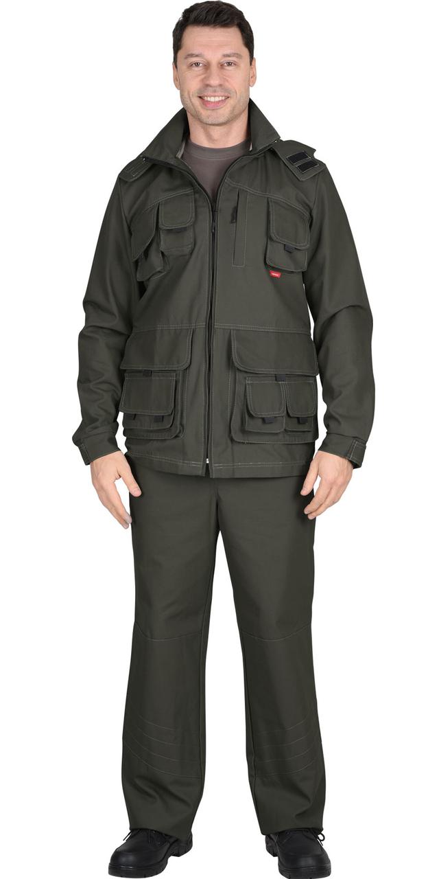 Костюм "СИРИУС-Мичиган-2" куртка, брюки (тк. Canvas) темный хаки