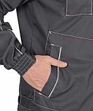 Костюм "СИРИУС-АЛЕКС" куртка, брюки т. серый, фото 7