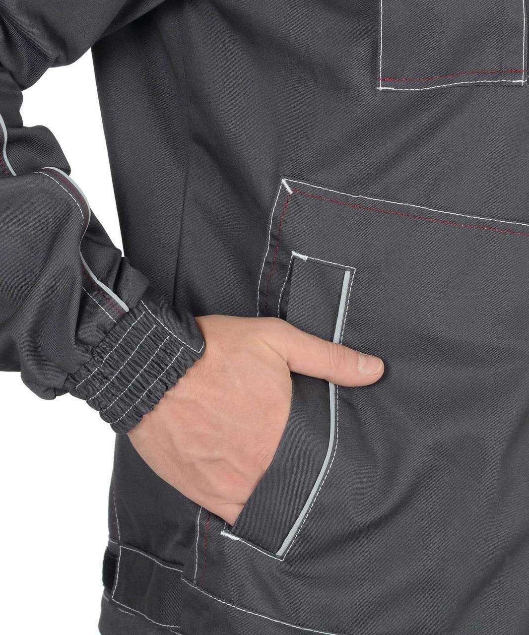 Костюм "СИРИУС-АЛЕКС" куртка, брюки т. серый - фото 7 - id-p127415514