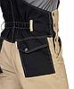 Костюм летний СИРИУС-ВЕСТ-ВОРК куртка кор., п/к бежевый с черным пл. 275 г/кв.м, фото 2