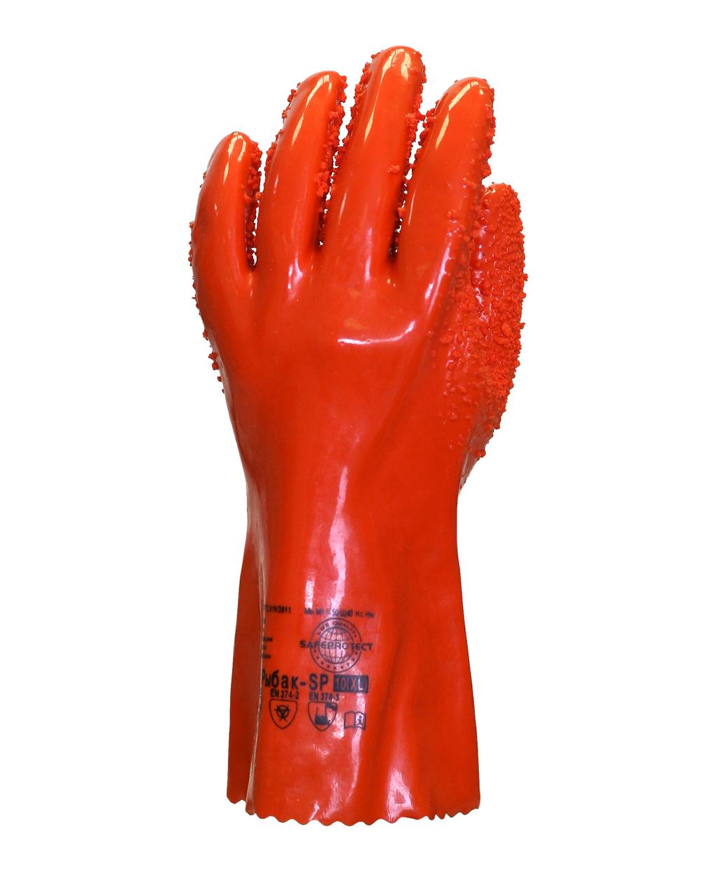 Перчатки Safeprotect РЫБАК-SP (интерлок+ПВХ с крошкой) - фото 2 - id-p127415662