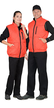 Жилет СИРИУС-ЕВРОПА утепленныйкрасный с флисовой подкладкой, фото 2