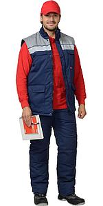 Жилет СИРИУС-СПЕЦ серо-синий