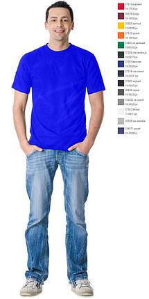 Футболка васильковая плотность 160 г/кв.м., х/б-100 % Узбекистан, фото 2