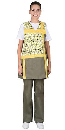 Комплект СИРИУС-ГАЛАТЕЯ женский оливковый с желтым, фото 2