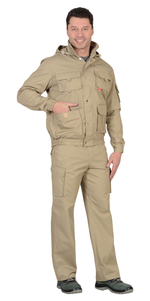 Костюм "СИРИУС-Байкал" куртка, брюки песочный - фото 5 - id-p127415980
