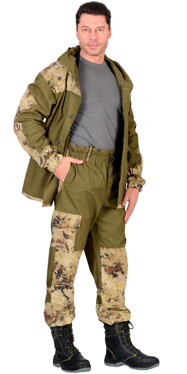 Костюм "СИРИУС-Горка" куртка, брюки (п-но палаточн.+отделка тк.Кроун) КМФ Саванна