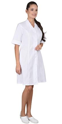 Халат "СИРИУС-ПАЛЕРМО" женский белый, фото 2