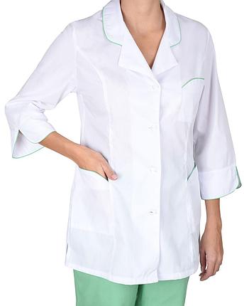 Костюм "СИРИУС-ЖАСМИН" женский белый с салатовым, фото 2