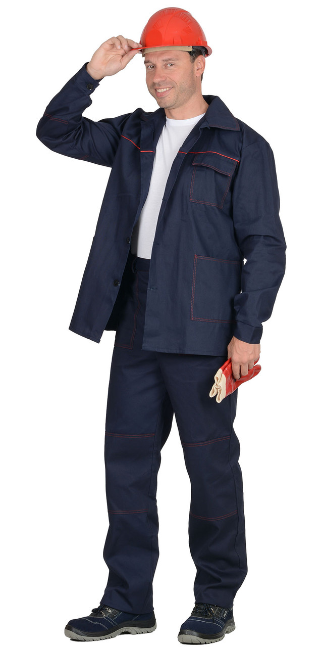 Костюм "СИРИУС-Импульс" куртка, брюки 100% х/б, пл. 210 г/кв.м - фото 2 - id-p127416015