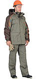 Костюм СИРИУС-КОБАЛЬТ куртка, брюки оливковый с темно-коричневым, фото 2