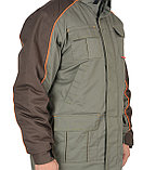Костюм СИРИУС-КОБАЛЬТ куртка, брюки оливковый с темно-коричневым, фото 6