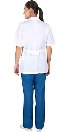 Костюм "СИРИУС-ЛИЗА" женский белый с тёмно-бирюзовым, фото 2