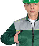 Костюм "СИРИУС-ПРАКТИК-1" куртка, п/к зеленый со св. серым, фото 2