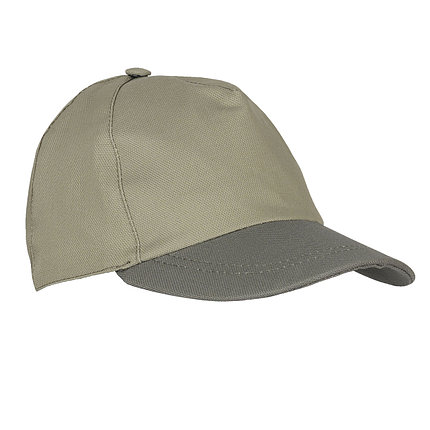 Кепка-бейсболка св.оливковая с темно-оливковым козырьком (тк.PANACOTTA), фото 2