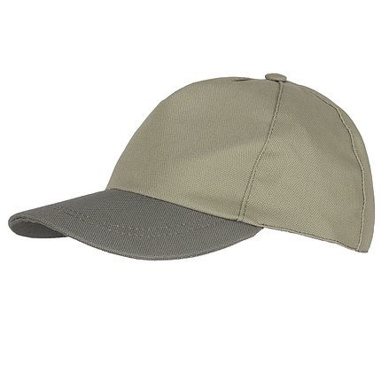 Кепка-бейсболка св.оливковая с темно-оливковым козырьком (тк.PANACOTTA), фото 2