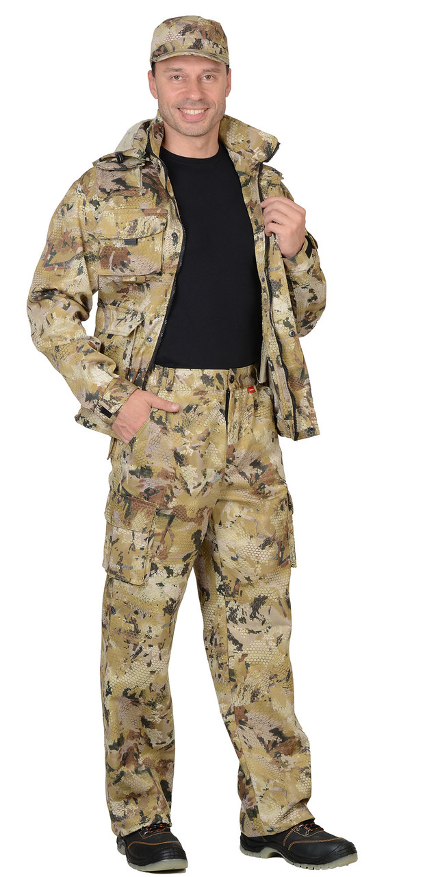Костюм "СИРИУС-Пума" куртка, брюки (тк. Грета 210) КМФ Саванна - фото 1 - id-p127416076
