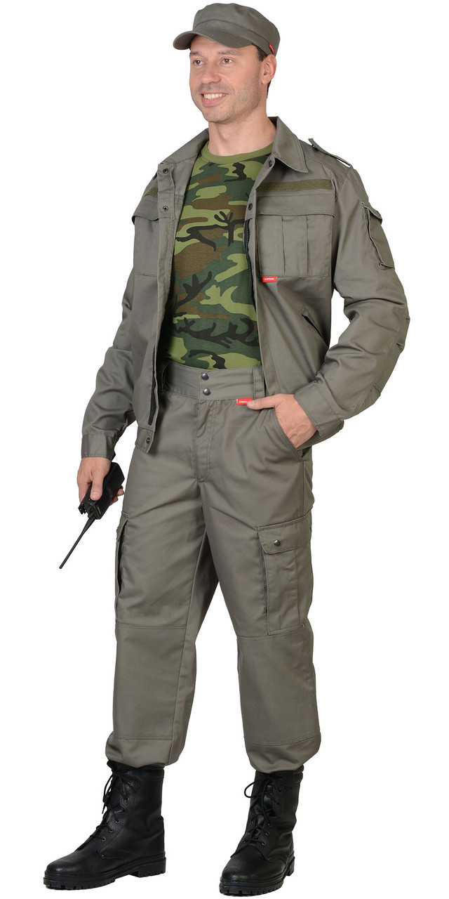 Костюм "СИРИУС-Тайфун" куртка, брюки (тк.Rodos ) олива - фото 2 - id-p127416116