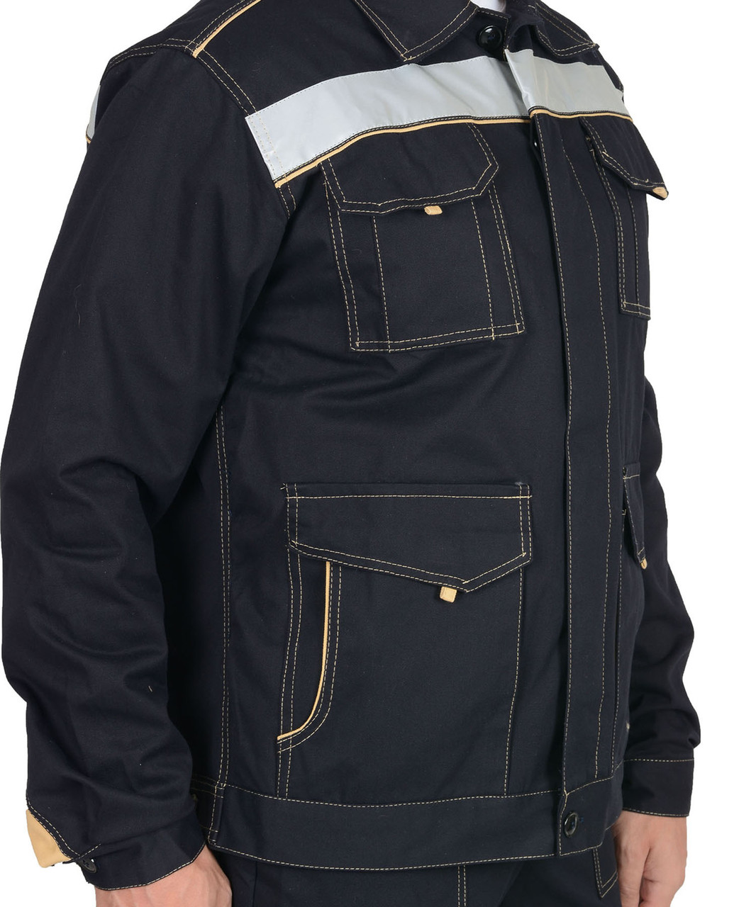 Костюм СИРИУС-ТРОЯ куртка, полукомбинезон, 100% х/б, пл. 320 г/кв.м - фото 2 - id-p127416137