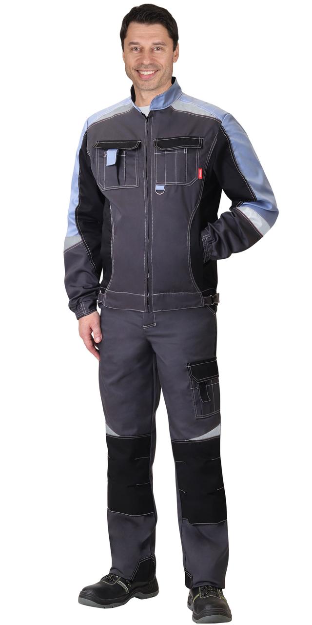 Куртка "Фаворит-Мега" серая с черн., и сиреневым, СОП - фото 2 - id-p127417607