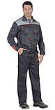 Костюм "СИРИУС-ФАВОРИТ" куртка, брюки т.серый со св.серым, фото 4