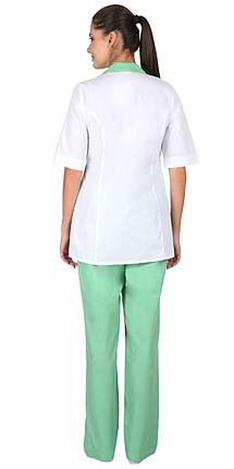 Костюм "СИРИУС-ФЛОРЕНЦИЯ" женский белый с салатовым, фото 2