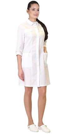 Халат СИРИУС-ОПТИМА женский белый, фото 2