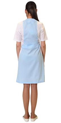 Халат СИРИУС-АЛИСА женский голубой с белым, фото 2