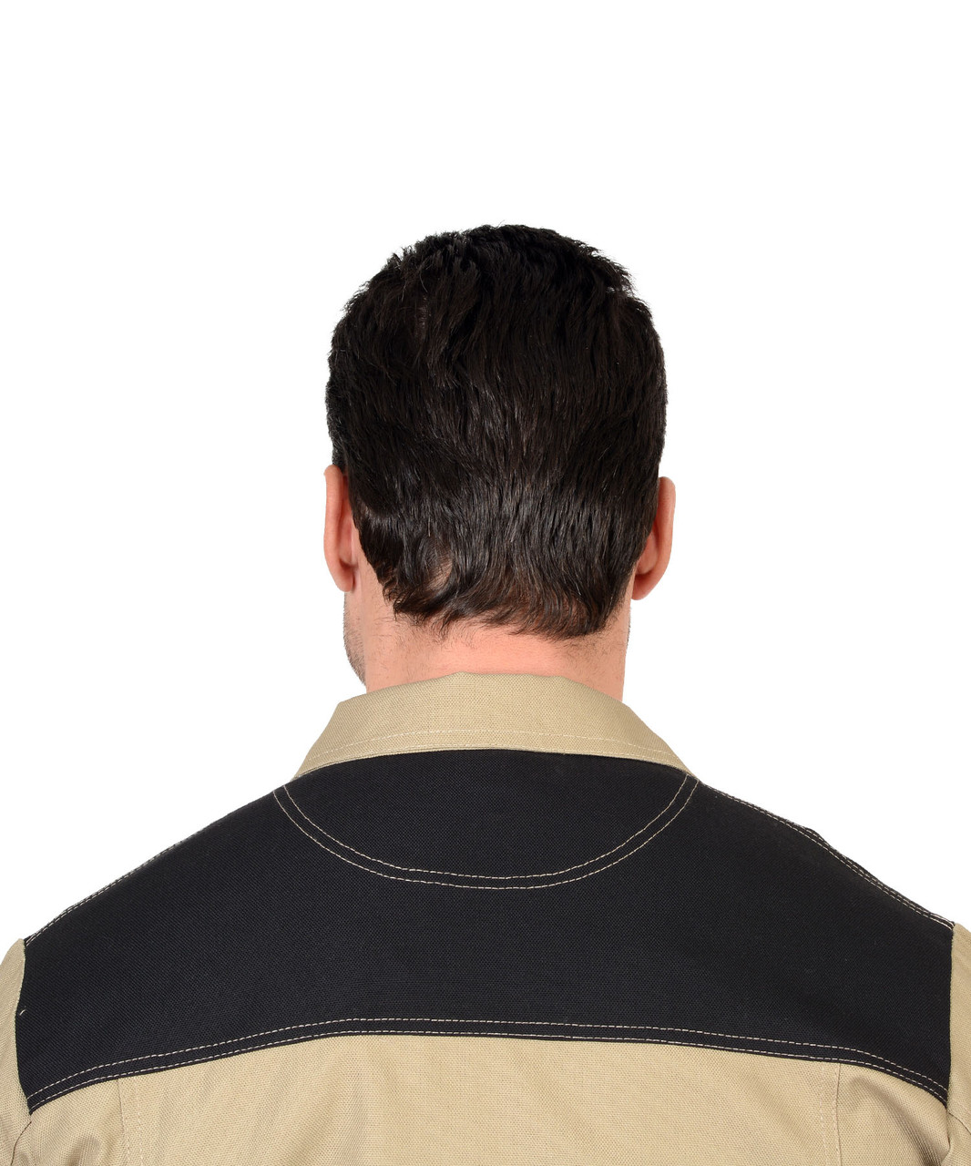 Куртка СИРИУС-ВЕСТ-ВОРК бежевый с черным пл. 275 г/кв.м - фото 6 - id-p127416220