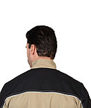 Куртка "СИРИУС-ВЕСТ-ВОРК"  бежевый с черным пл. 275 г/кв.м, фото 8
