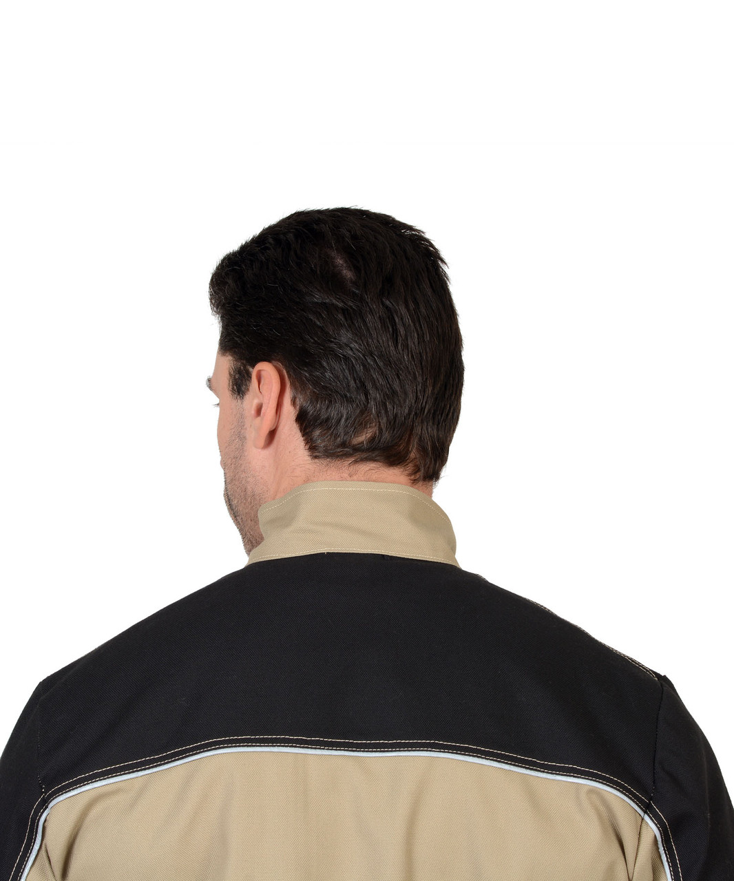 Куртка СИРИУС-ВЕСТ-ВОРК бежевая с черным пл. 275 г/кв.м - фото 8 - id-p127416222
