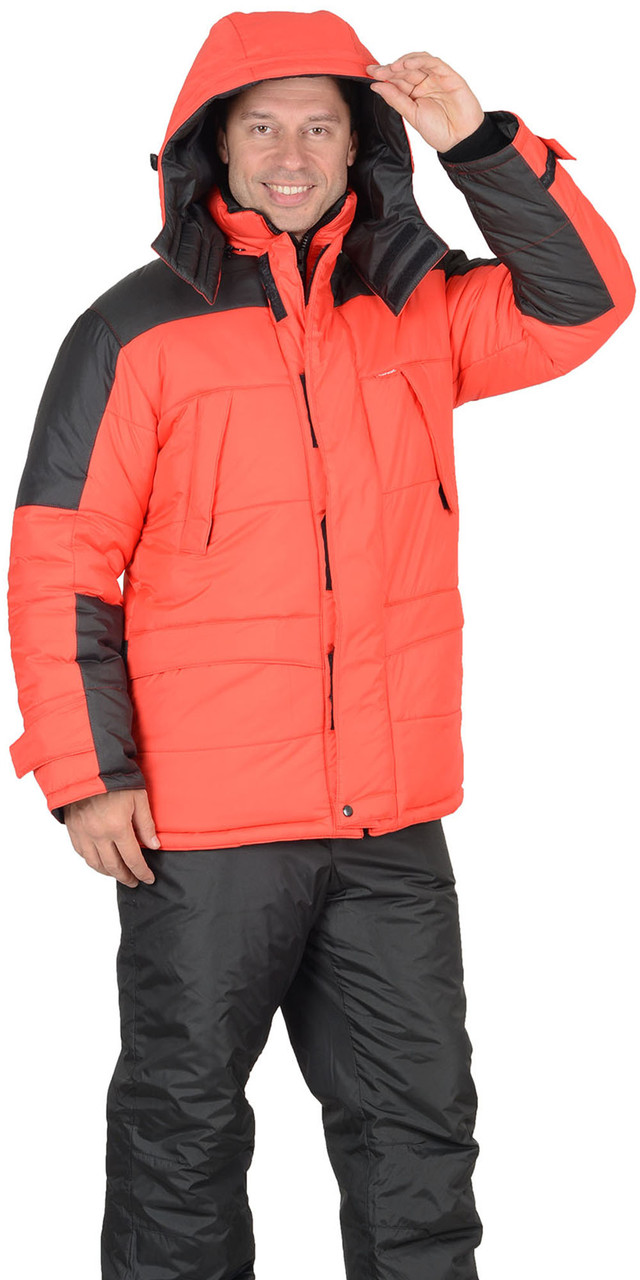 Куртка СИРИУС-ЕВРОПА красная с чёрным - фото 4 - id-p127416228