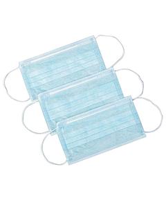 Маска одноразовая медицинская 3-х слойн, на резинке с носовым фиксатором 1 упак-50 шт