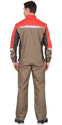 Куртка СИРИУС-ФАВОРИТ-МЕГА св.корич. с корич. и красн., СОП, фото 2