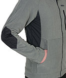 Куртка флисовая "СИРИУС-Актив" серая отделка черная, фото 4