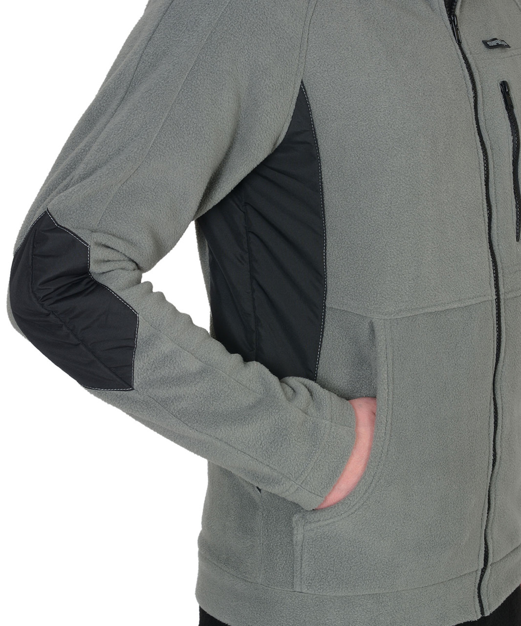 Куртка флисовая "СИРИУС-Актив" серая отделка черная - фото 4 - id-p127416259