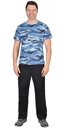 Футболка КМФ Город синий 160г/м2, фото 2