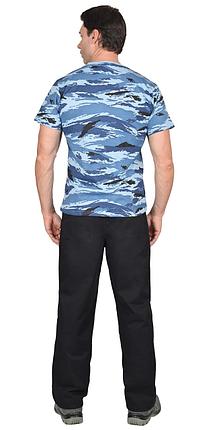 Футболка КМФ Город синий 160г/м2, фото 2