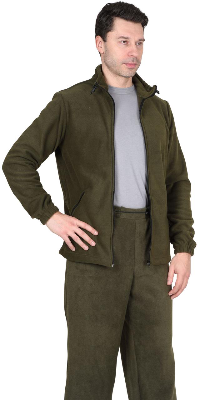 Куртка флисовая оливковая - фото 3 - id-p127416269