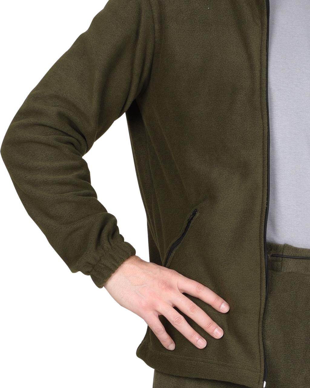 Куртка флисовая оливковая - фото 6 - id-p127416269