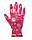 Перчатки "САДОВЫЕ" розовые (100%нейлон 13-го кл.вязки,с принтом,покрытие-прозр.нитрил), фото 2