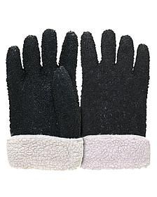 Перчатки утепленные "ВИНТЕРЛЕ Грипп" ПВХ черного цвета с крошкой, вкладыш акриловый мех.
