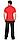 Рубашка-поло короткие рукава красная, рукав с манжетом, пл.180 г/кв.м, фото 3