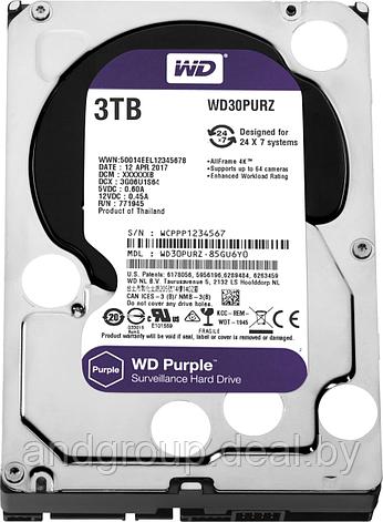 Жесткий диск 3Tb WD30PURZ, фото 2