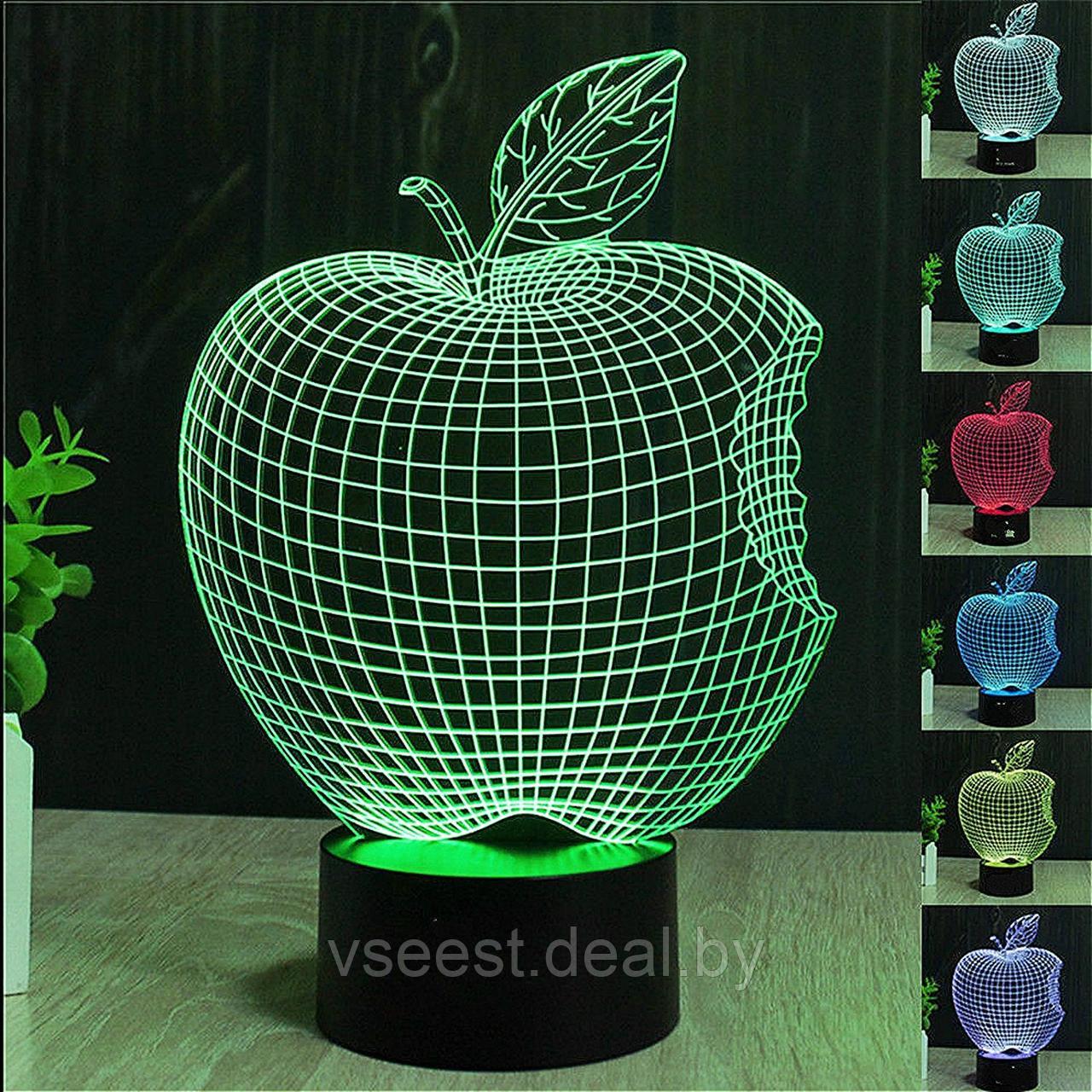 3D Светильник Apple №17 (shu)